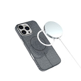 iPhone 14 Pro Glitter Thin Deksel - MagSafe Kompatibel - Svart