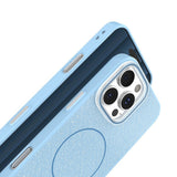 iPhone 11 Glitter Thin Deksel - MagSafe Kompatibel - Lys Blå