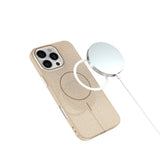 iPhone 15 Glitter Thin Deksel - MagSafe Kompatibel - Brun