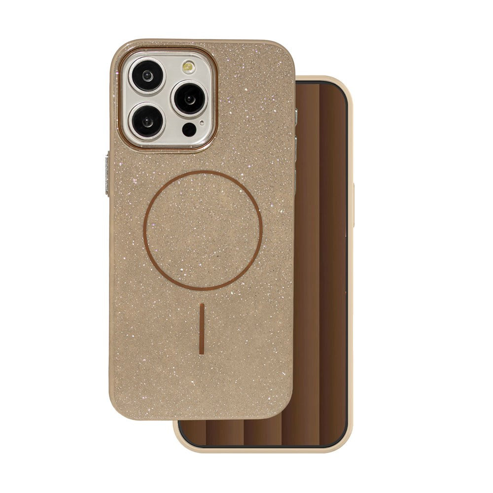 iPhone 16 Pro TFO Glitter Thin Deksel - MagSafe Kompatibel - Brun