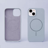 iPhone 17e / 16e Silicone Thin Deksel - MagSafe Kompatibel - Lys Blå