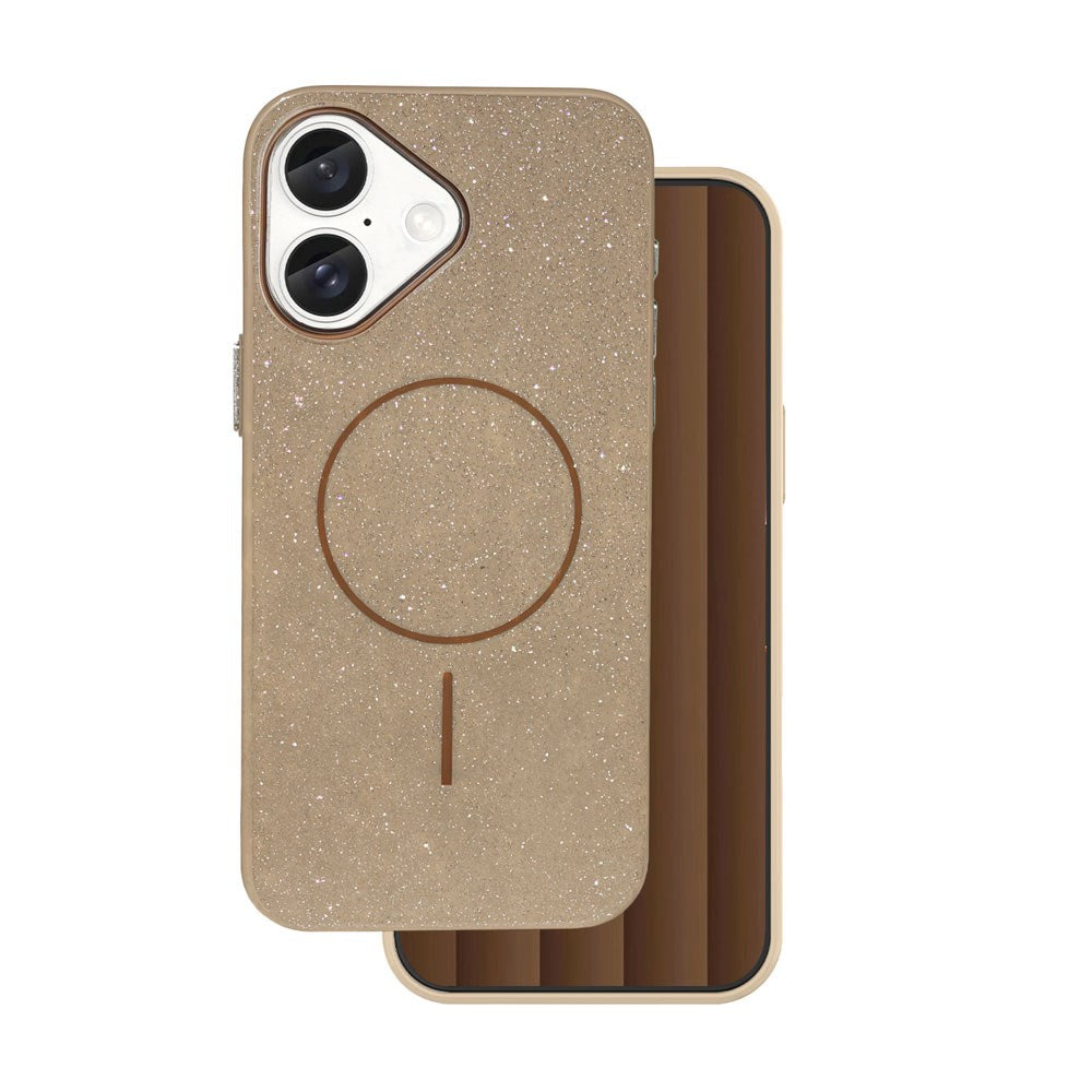 iPhone 17 Pro TFO Glitter Thin Deksel - MagSafe Kompatibel - Brun