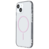 iPhone 17 TFO Anti-Shock Thin Deksel - MagSafe Kompatibel - Gjennomsiktig / Rosa