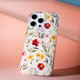 iPhone 16 Pro TFO Glow Glam Deksel - Hvit / Blomster