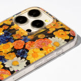 iPhone 17 Pro TFO Glow Glam Deksel - Oransje / Blomster