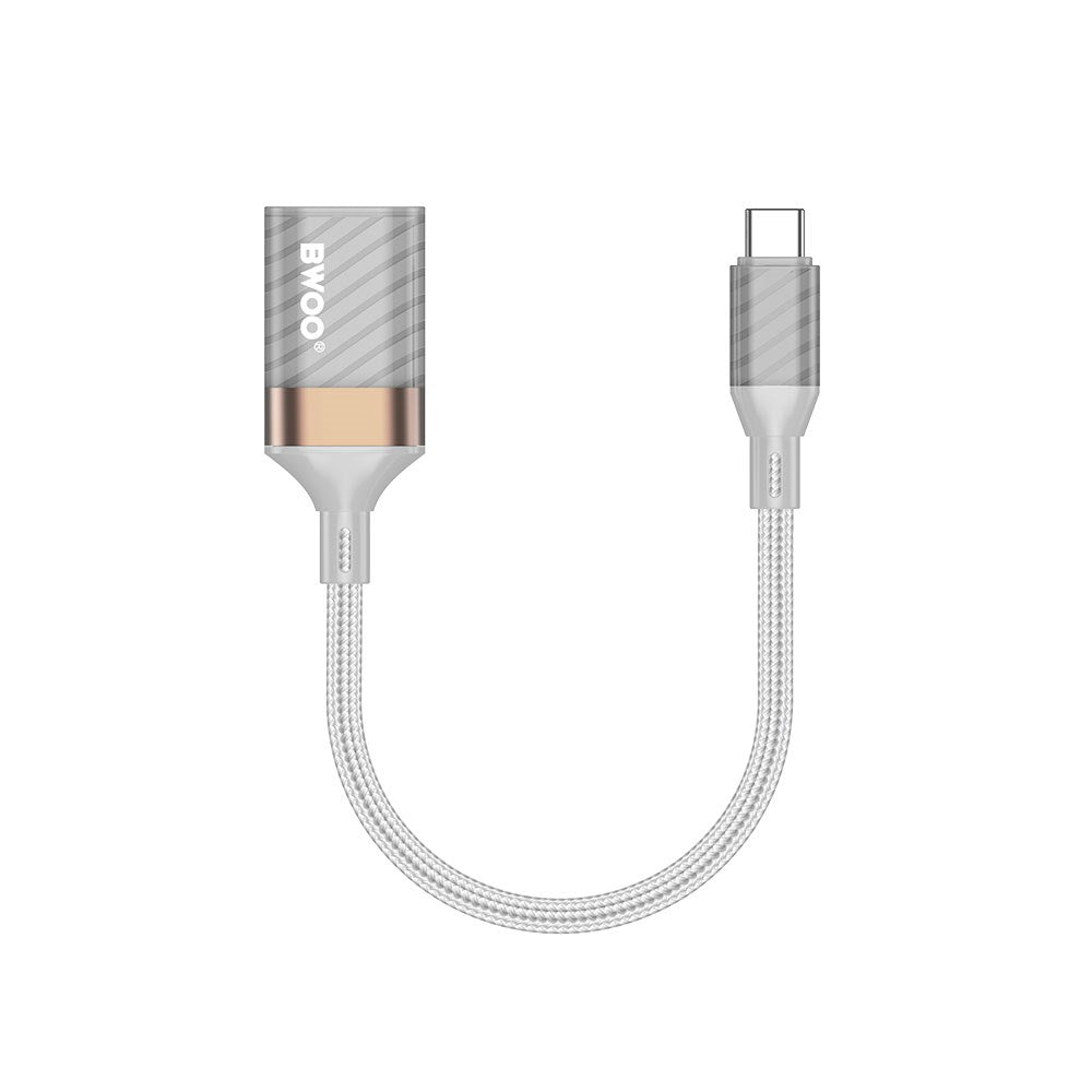 BWOO USB-C til USB-A Adapter - Grå