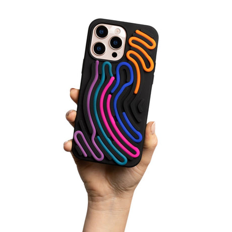 iPhone 17 Pro TFO DIY Snake Silikon Deksel - Svart