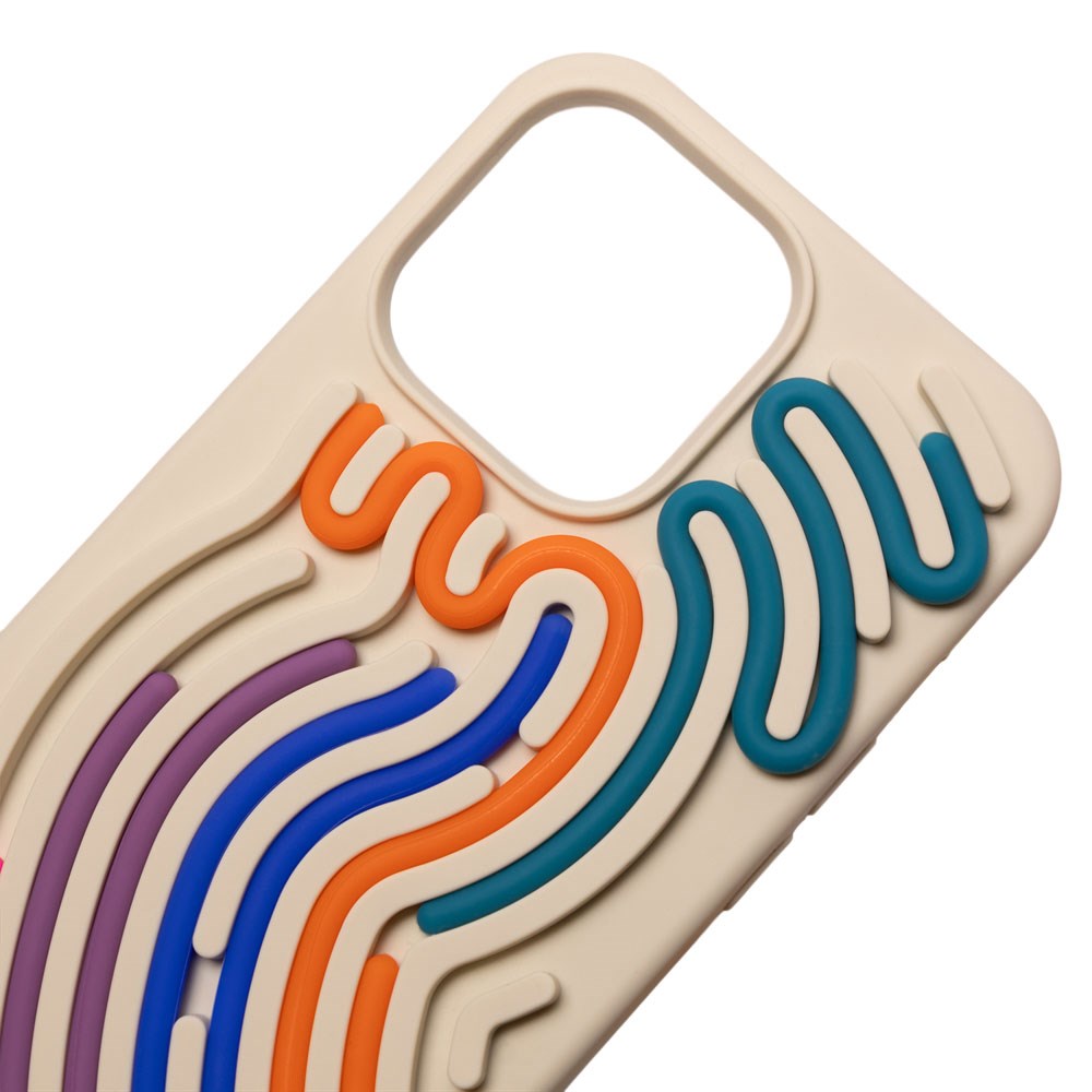 iPhone 17 Pro TFO DIY Snake Silikon Deksel - Beige