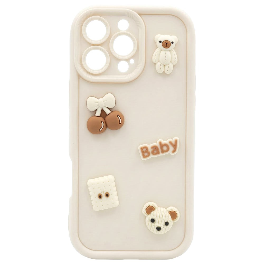 Samsung Galaxy S25 TFO Ultra Trendy 3D Deksel - Beige Bear
