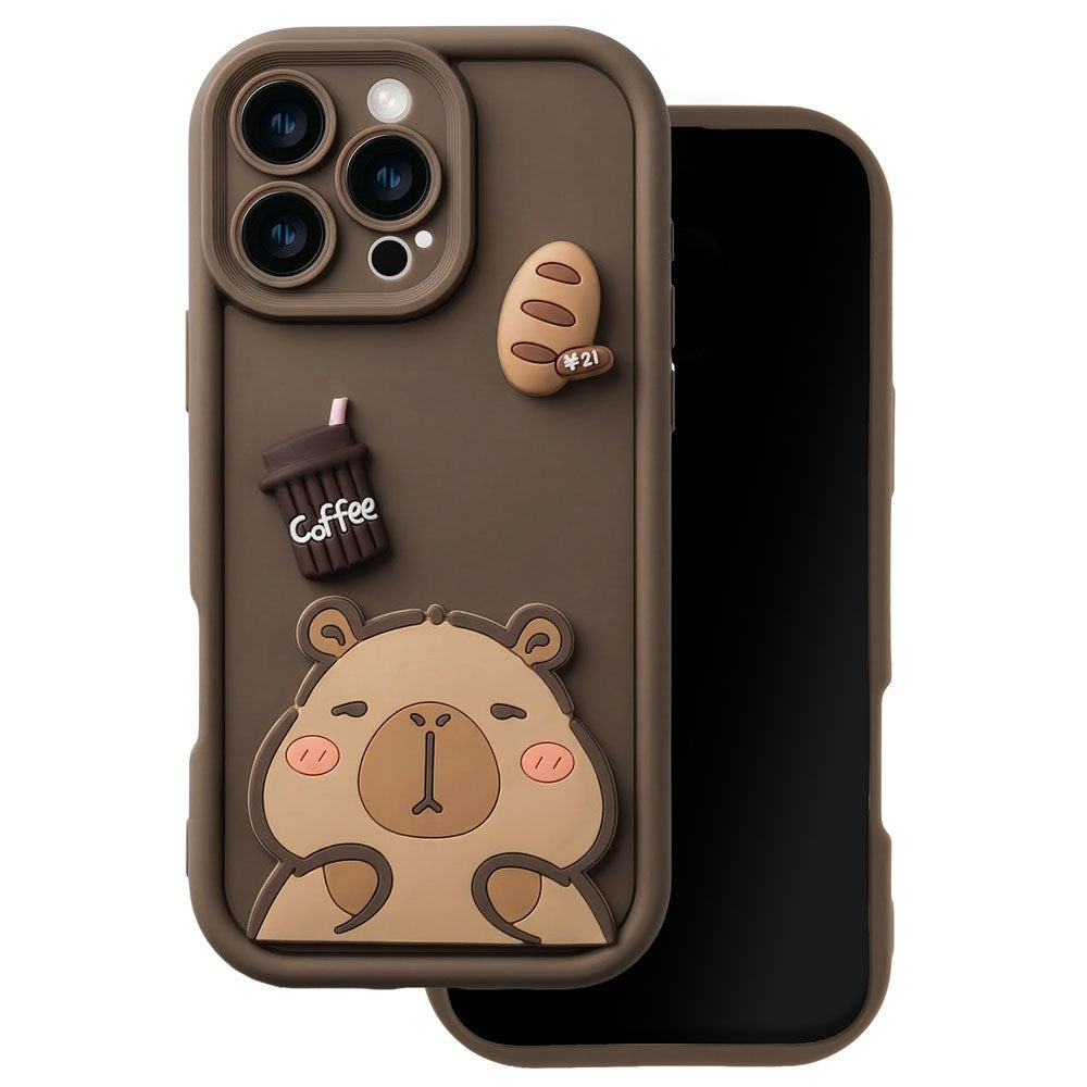 iPhone 13 TFO Ultra Trendy 3D Deksel - Brown Capybara