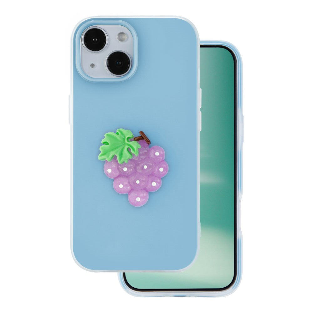 iPhone 15 TFO 3D Frukt Deksel – Druer