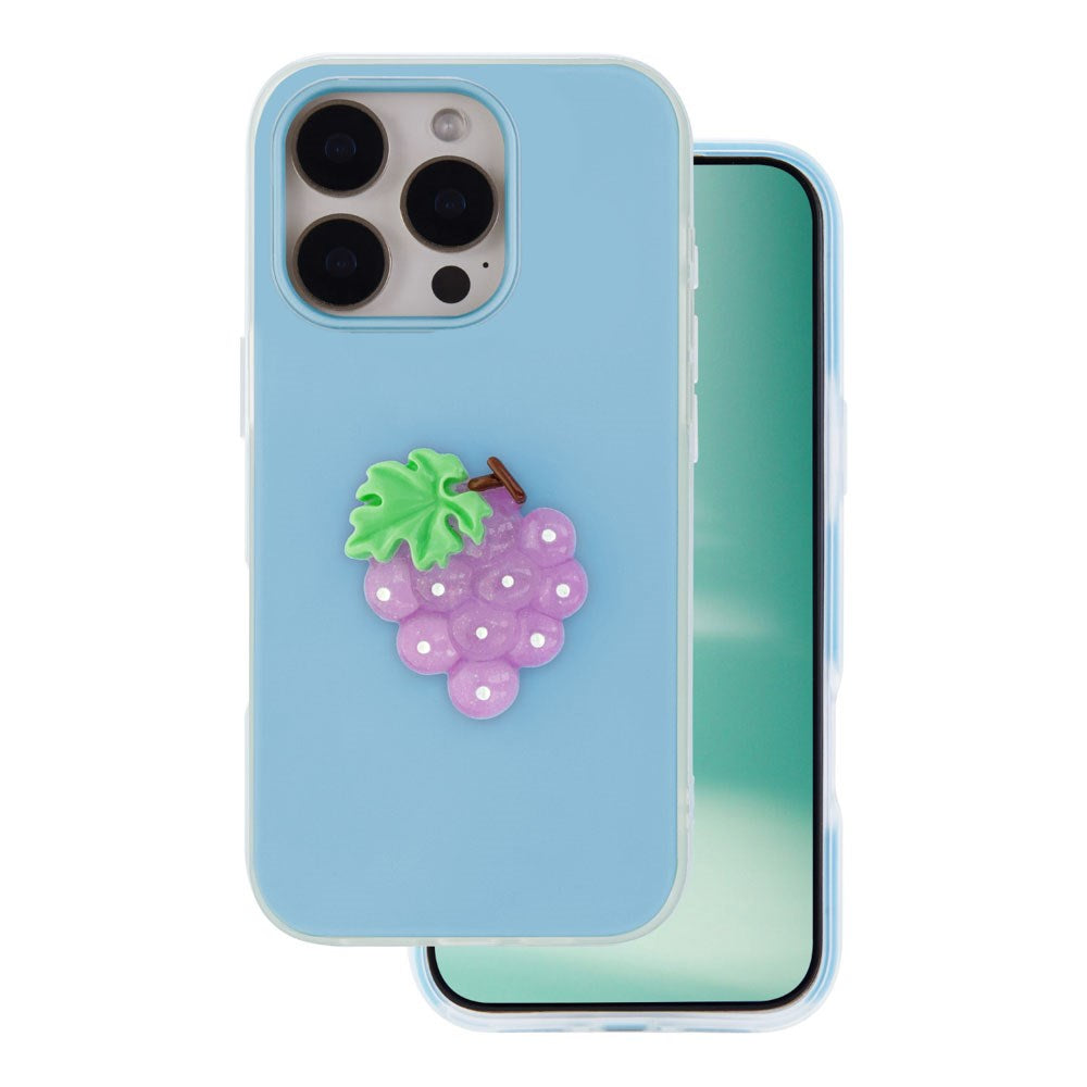 iPhone 15 Pro TFO 3D Frukt Deksel – Druer