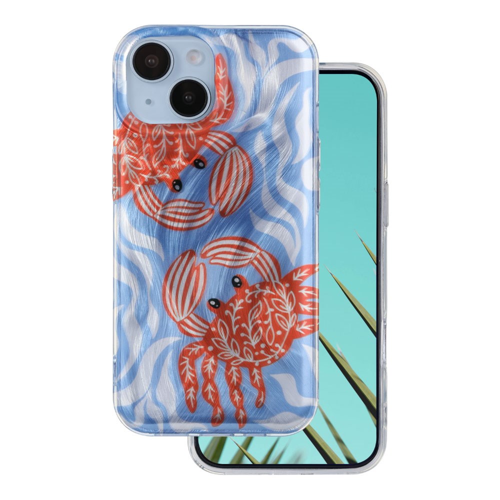 iPhone 13 TFO Ultra Trendy Sommer Deksel - Crab
