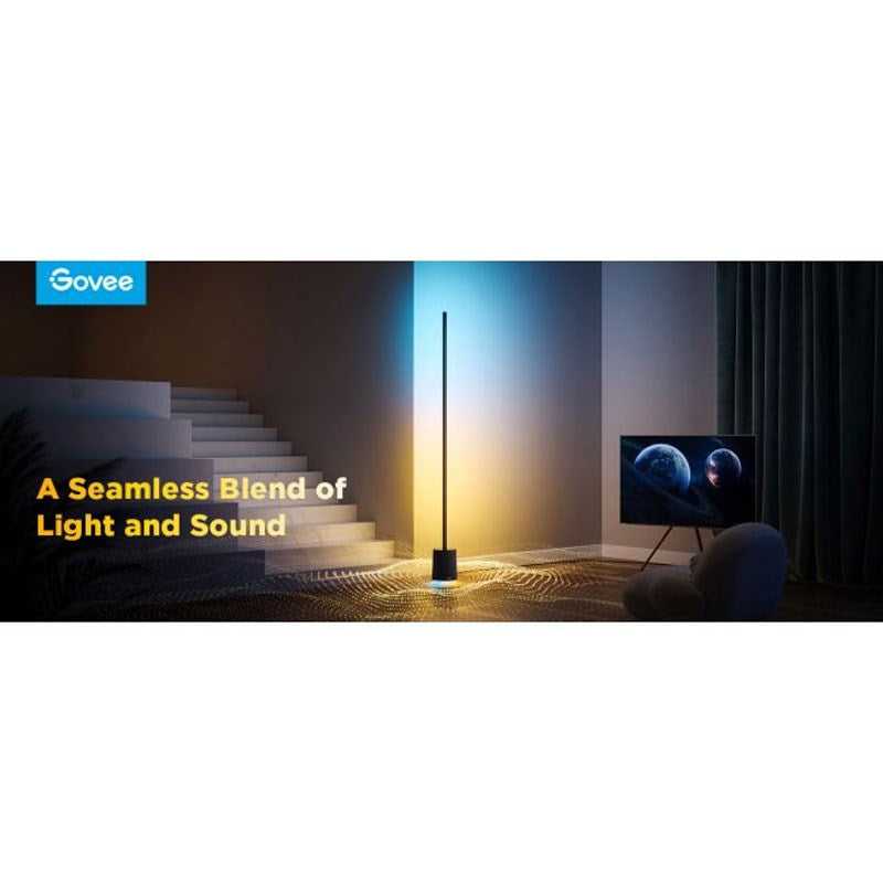 Govee Floor Lamp Pro med Høyttaler - Svart