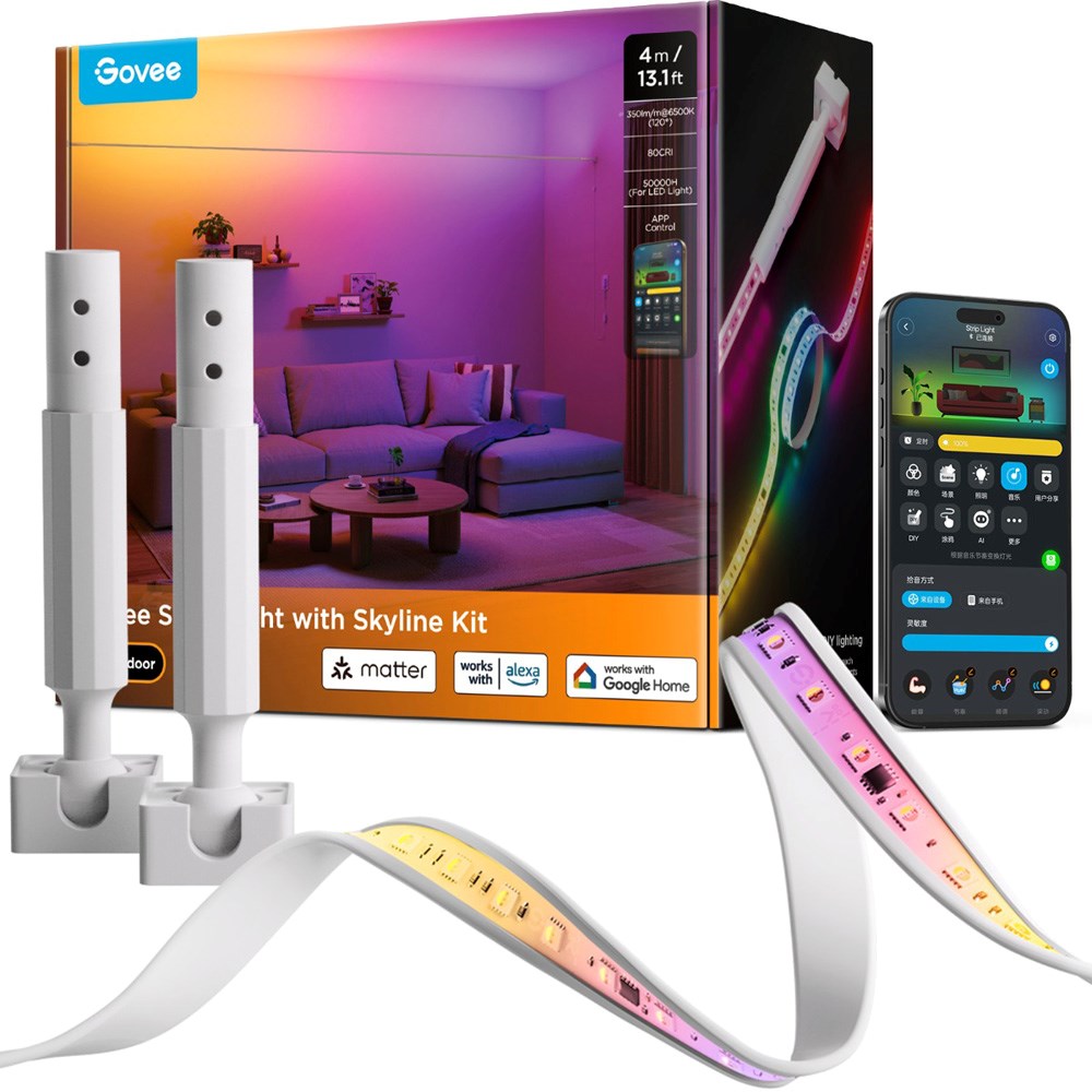 Govee Strip Light med Skyline Kit - 4m