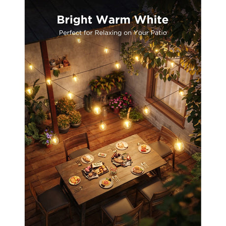Govee Outdoor Clear Bulb String Lights - Værbestandige Lyslenker