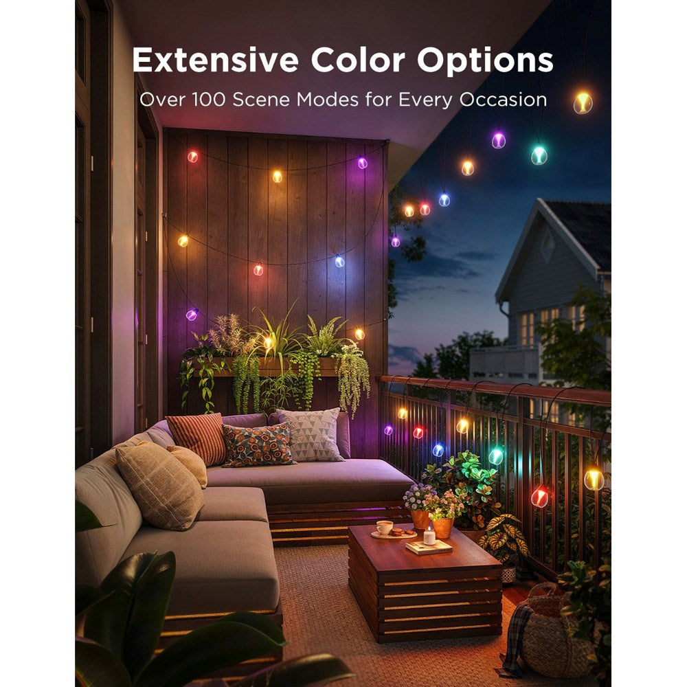 Govee Outdoor Clear Bulb String Lights - Værbestandige Lyslenker