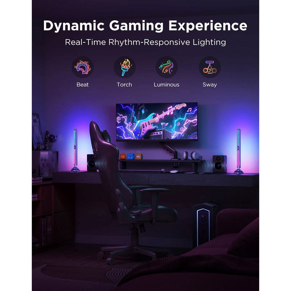 Govee Smart Gaming Light Bars Pro - Tresidig - Gjennomsiktig / Metall