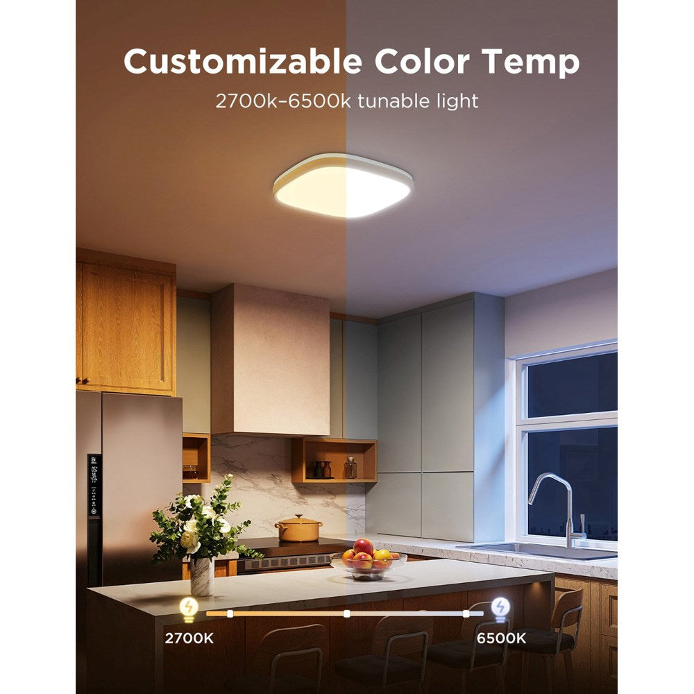 Govee Square Smart Ceiling Light - 12" - Hvit