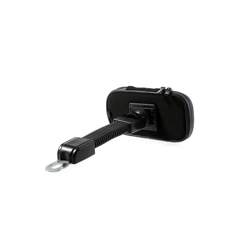 Vanntett Roterende Mobilholder for Motorsykkelstyre - Størrelse 14.5 x 7.5 cm - Svart