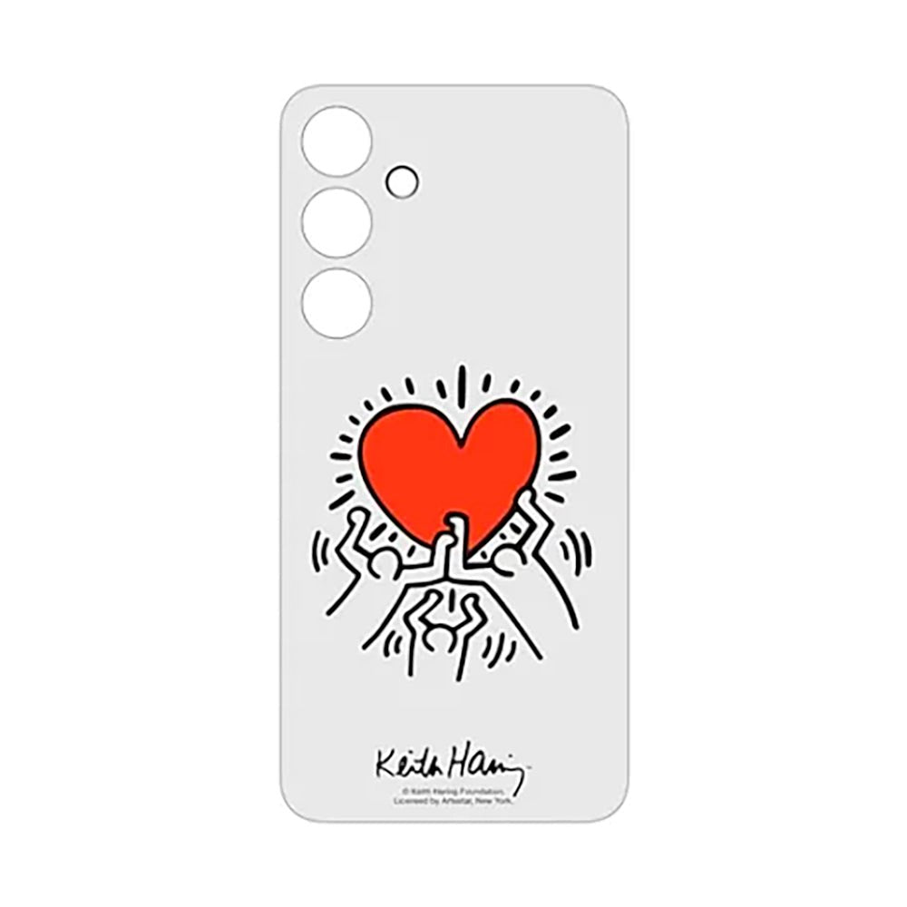 Original Samsung Galaxy S24 Flipsuit Deksel - Hvit / Hjerte (EF-MS921CWEGWW)
