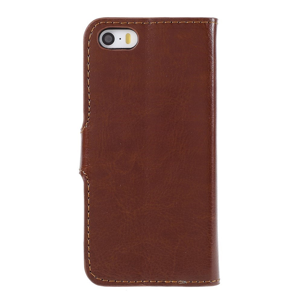 iPhone SE / 5s / 5 EIDERWOOD Flip-deksel med lommebok - Brun