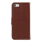 iPhone SE / 5s / 5 EIDERWOOD Flip-deksel med lommebok - Brun