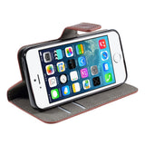 iPhone SE / 5s / 5 EIDERWOOD Flip-deksel med lommebok - Brun