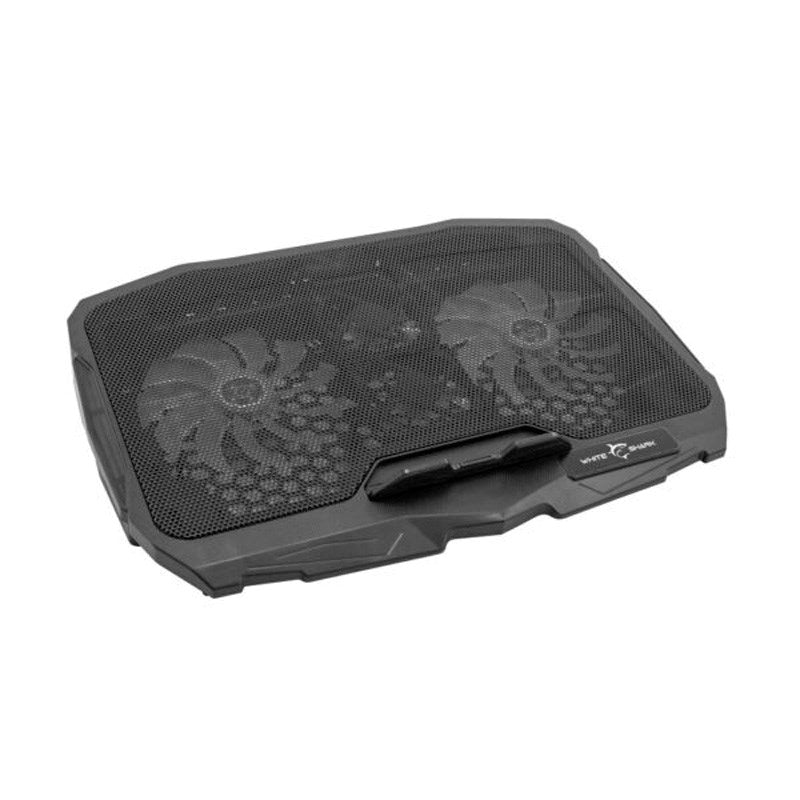 White Shark ICE WARRIOR Laptopstativ med Innebygd Kjøler – Svart