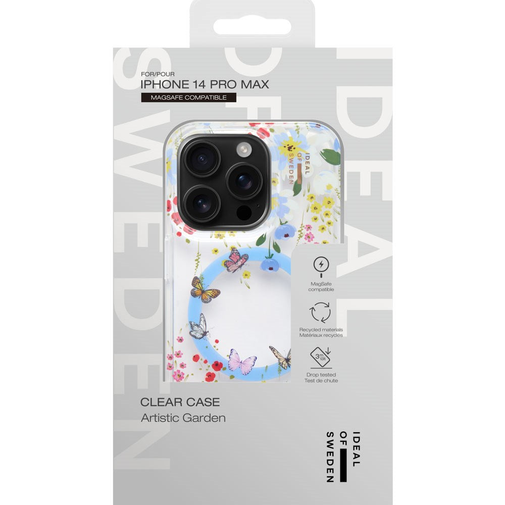 iDeal Of Sweden iPhone 14 Pro Max Clear Case - MagSafe Kompatibel - Artistic Garden