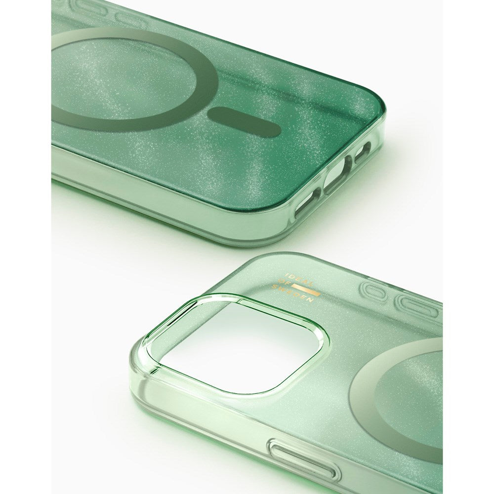 iPhone 17e / 16e / 15 / 14 / 13 iDeal Of Sweden Clear Deksel - MagSafe Kompatibel - Sage Green