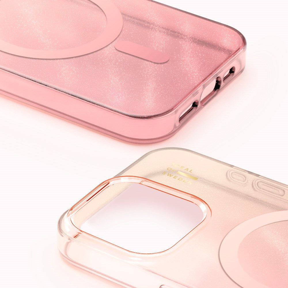 iPhone 15 Pro Max iDeal Of Sweden Clear Deksel - MagSafe Kompatibel - Rose Blush