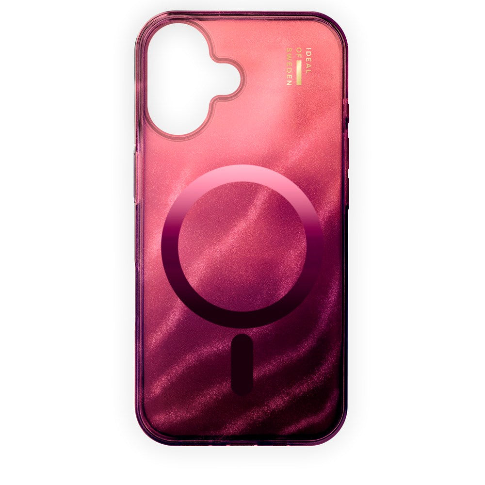 iPhone 16 iDeal Of Sweden Clear Deksel - MagSafe Kompatibel - Cherry Lacquer