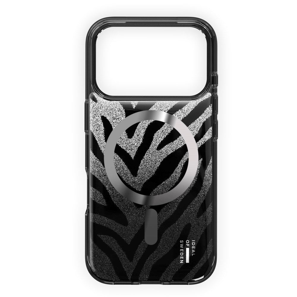 iPhone 17 Pro iDeal Of Sweden Clear Deksel - MagSafe Kompatibel - Zebra Mystique