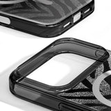 iPhone 17 Pro Max iDeal Of Sweden Clear Deksel - MagSafe Kompatibel - Zebra Mystique