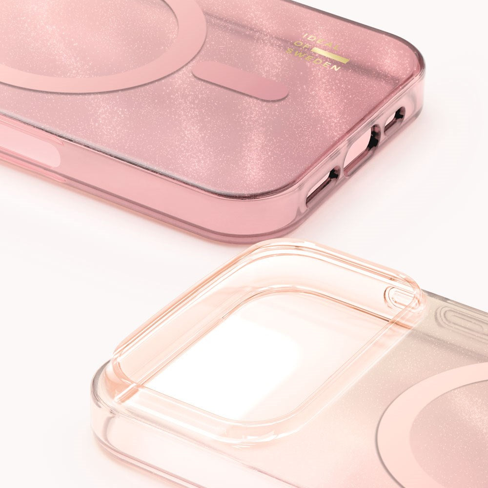 iPhone 18 Pro Max / 17 Pro Max iDeal Of Sweden Clear Deksel - MagSafe Kompatibel - Rose Blush