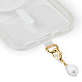 iDeal of Sweden Charm Anheng med Karabinlås - Pearl