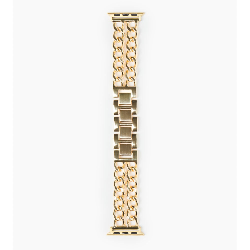 Apple Watch (42/44/SE/45/46/49mm) iDeal of Sweden Metall Klokkerem - Chain Gold