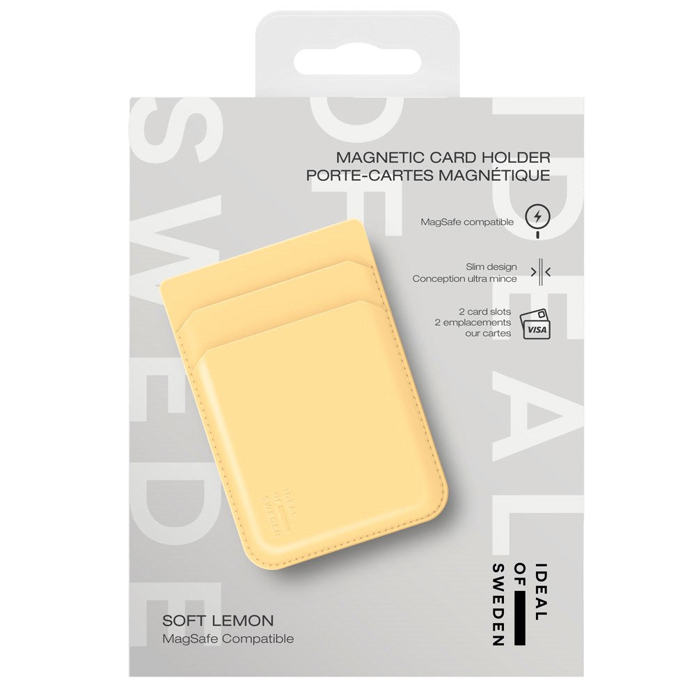 iDeal Of Sweden Magnetisk Kortholder - MagSafe-Kompatibel - Soft Lemon