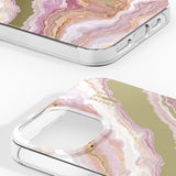 iPhone 17e / 16e / 15 / 14 / 13 iDeal Of Sweden Mirror Deksel - Agate Halo