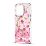 iPhone 17e / 16e / 15 / 14 / 13 iDeal Of Sweden Mirror Deksel - MagSafe Kompatibel - Rose Blush Floral