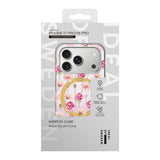 iPhone 18 Pro / 17 Pro iDeal Of Sweden Mirror Deksel - MagSafe Kompatibel - Rose Blush Floral