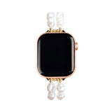 Apple Watch (42/44/SE/45/46/49mm) iDeal of Sweden Resin Klokkerem - Classy White Pearl