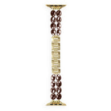 Apple Watch (42/44/SE/45/46/49mm) iDeal of Sweden Resin Klokkerem - Salted Caramel Pearl