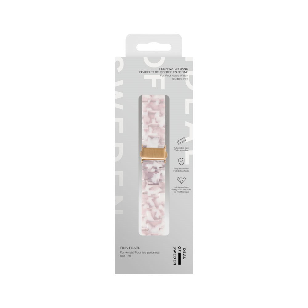 Apple Watch (38/40/SE/41/42mm) iDeal of Sweden Resin Klokkerem - Pink Pearl