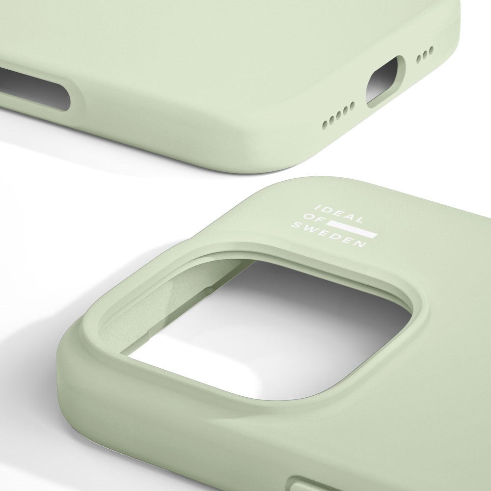 iPhone 16 Pro Max iDeal Of Sweden Silicone Deksel - Sage Green