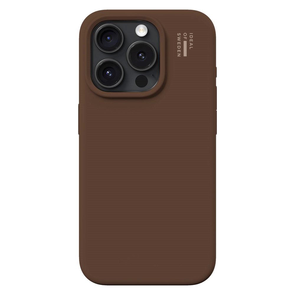 iDeal Of Sweden iPhone 17e / 16e / 15 / 14 / 13 Silicone Deksel - MagSafe Kompatibel - Mocha Mousse