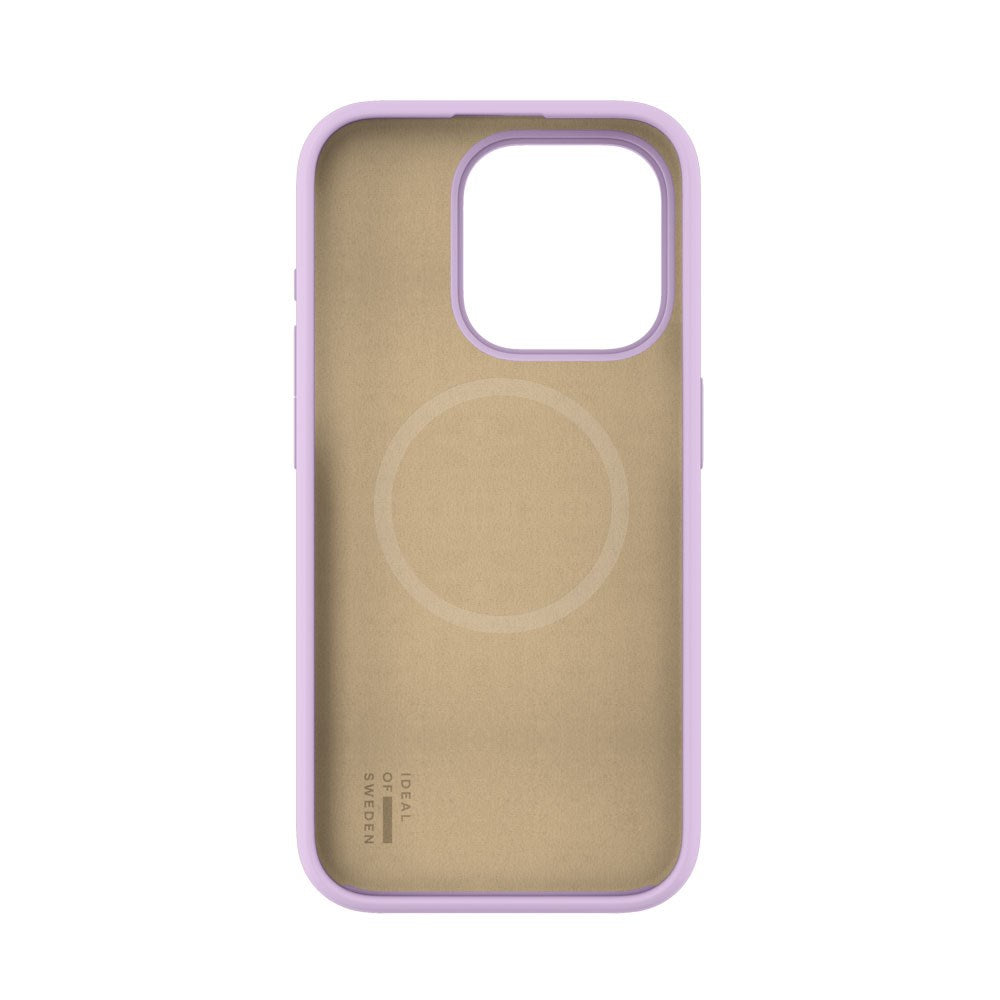 iPhone 15 Pro iDeal Of Sweden Silicone Deksel - MagSafe Kompatibel - Lavender Milk