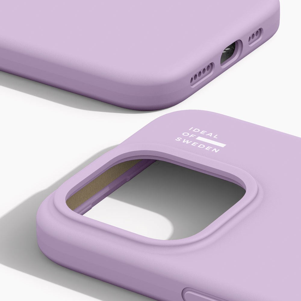iPhone 15 Pro iDeal Of Sweden Silicone Deksel - MagSafe Kompatibel - Lavender Milk