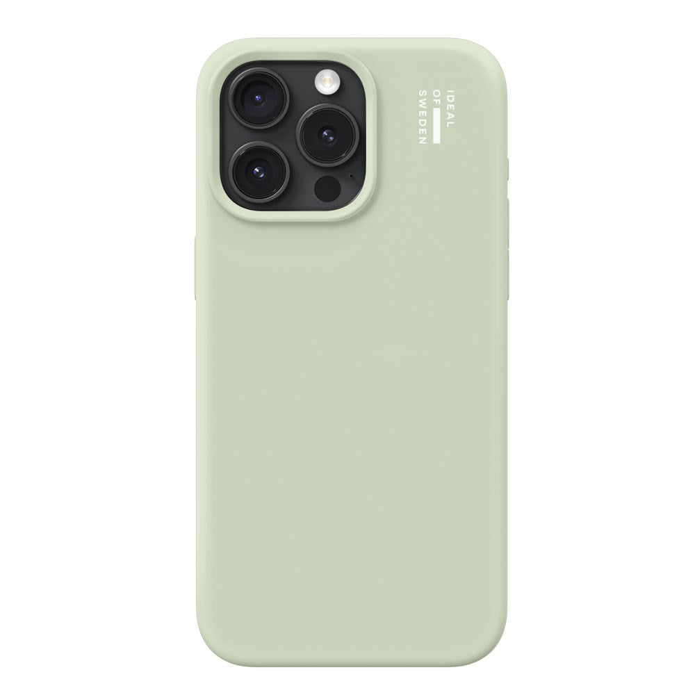 iPhone 15 Pro Max iDeal Of Sweden Silicone Deksel - Sage Green